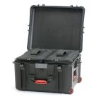 HPRC Resin Case 2730W Wheeled 2 Bags and Dividers Black/Red