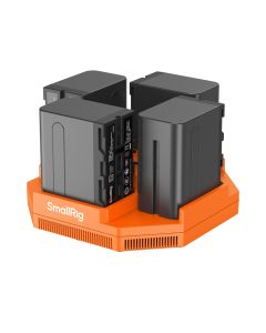 SmallRig NP-F970 4-Channel Camera Battery Charger & 4-Battery Kit 4834