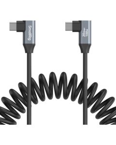 SmallRig USB-C (Angled) to USB-C (Angled) Coiled Data Cable 4793