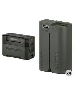 Tilta DMW-BLK22 Charging Station Battery Kit (4 Batteries) - Green