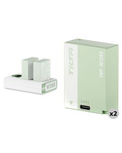 Tilta NP-W126S Charging Station Battery Kit (2 Batteries) - Ash Green