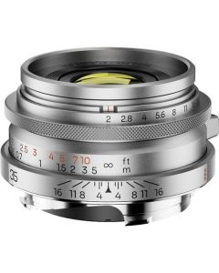 Thypoch Ksana 35mm f/2 ASPH. Full-frame Photo Lens (Leica M, Silver Chrome)