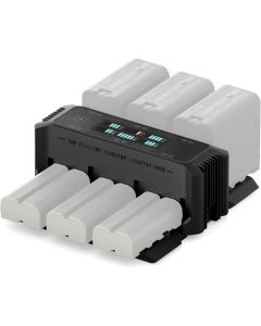 Tilta Foldable Charging Station for L-Series/NP-F (6 Channel) - Black