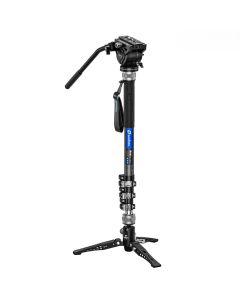 Leofoto MF-324C+BV-10+VD-04 Flip lock carbon fiber monopod