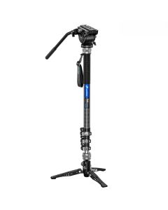 Leofoto MF-324CL+BV-10+VD-04 Flip lock carbon fiber monopod