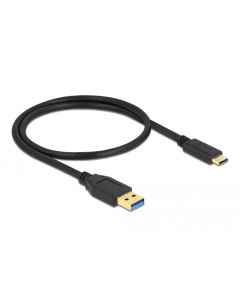 Delock SuperSpeed USB 10Gbps (USB 3.2 Gen 2) Cable Type-A to USB Type-C 0.5m