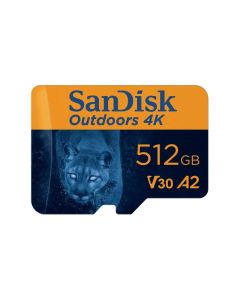 Sandisk microSDXC Outdoors 4K 512GB + SD Adapter 190MB/s